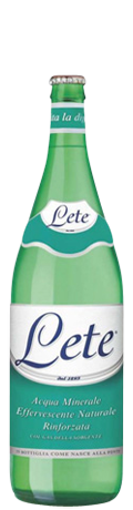 Acqua Effervescente Naturale Rinforzata Lete 0.92L in vetro a perdere - consegna a domicilio Fontilio