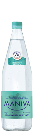 Acqua Leggermente frizzante Maniva 1L in vetro a rendere - consegna a domicilio Fontilio