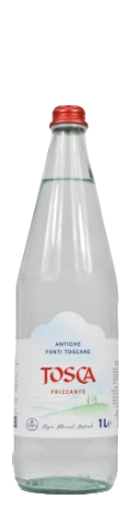 Acqua Frizzante Tosca 1L in vetro a rendere - consegna a domicilio Fontilio