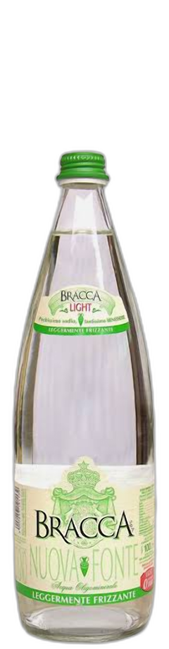Acqua Leggermente frizzante Bracca 1L in vetro a rendere - consegna a domicilio Fontilio