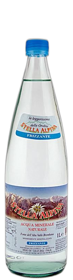 Acqua Frizzante Stella Alpina 1L in vetro a rendere - consegna a domicilio Fontilio